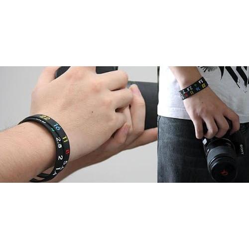 Conjunto de Pulseras para Fotógrafos DSLRKIT - Apertura, Enfoque, Longitud Focal