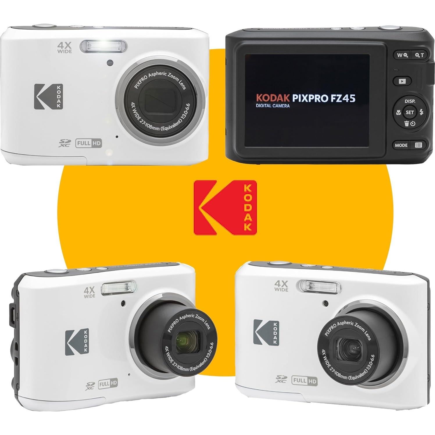 Cámara Digital Kodak Pixpro FZ45 16MP Zoom 4X Lente 27mm