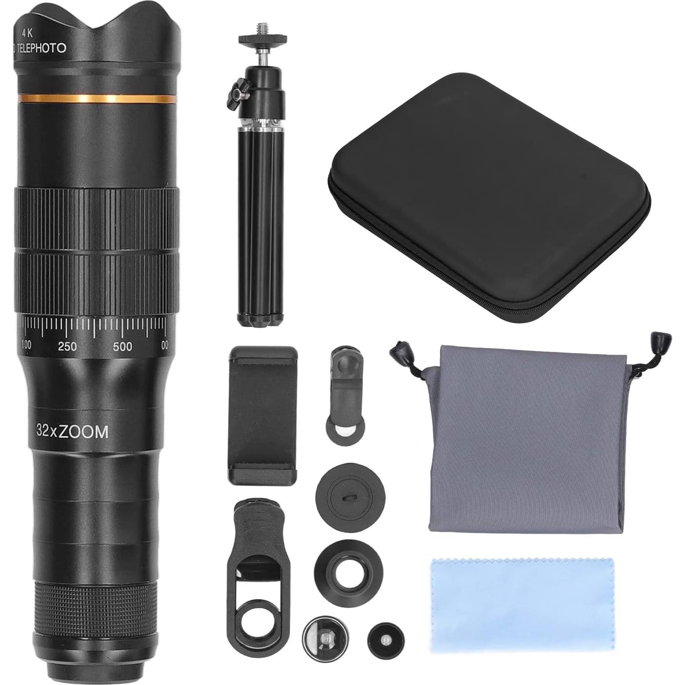 Lente de cámara para teléfono GOWENIC 32X HD con zoom y gran apertura