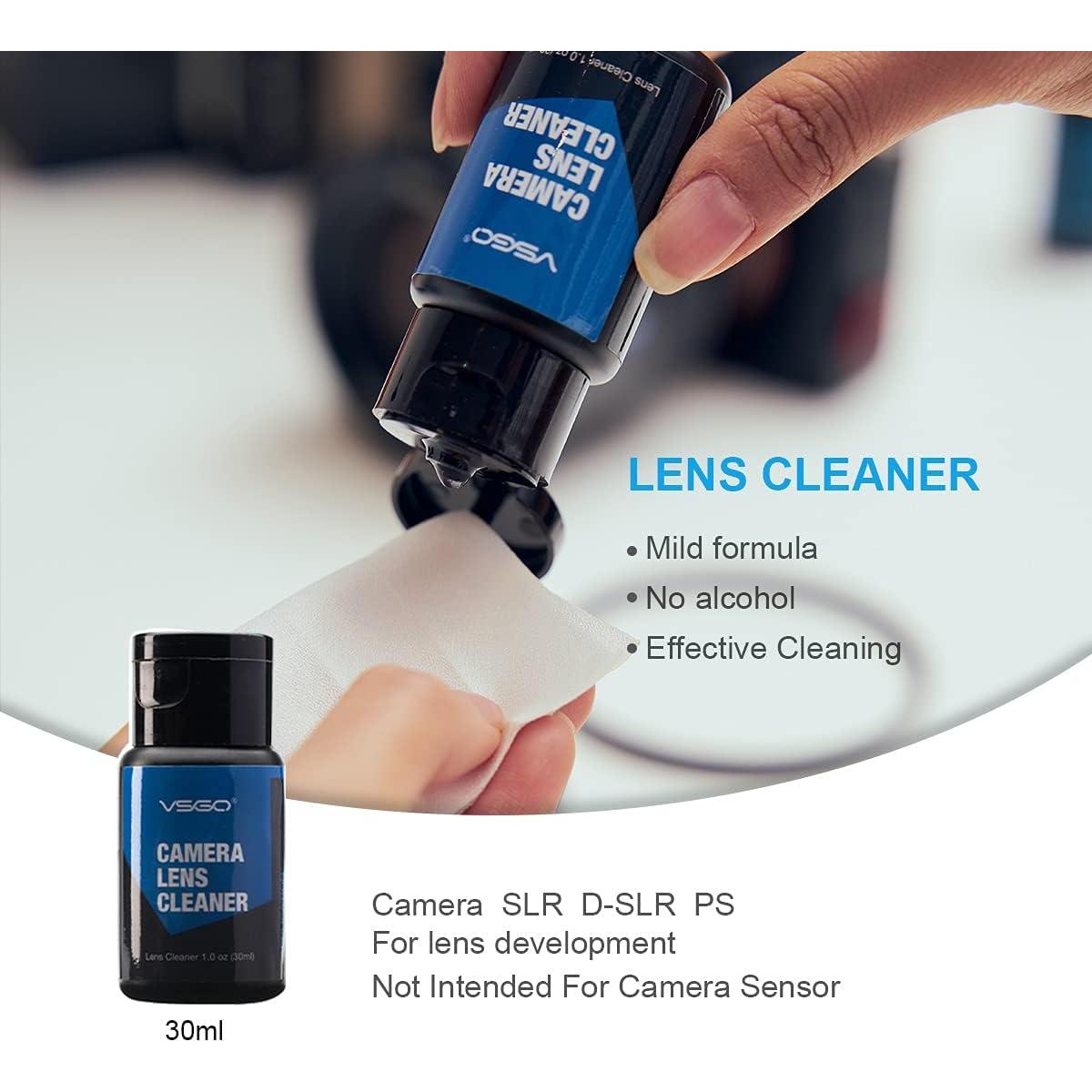 Kit de limpieza de lentes VSGO DKL-15D para cámaras DSLR