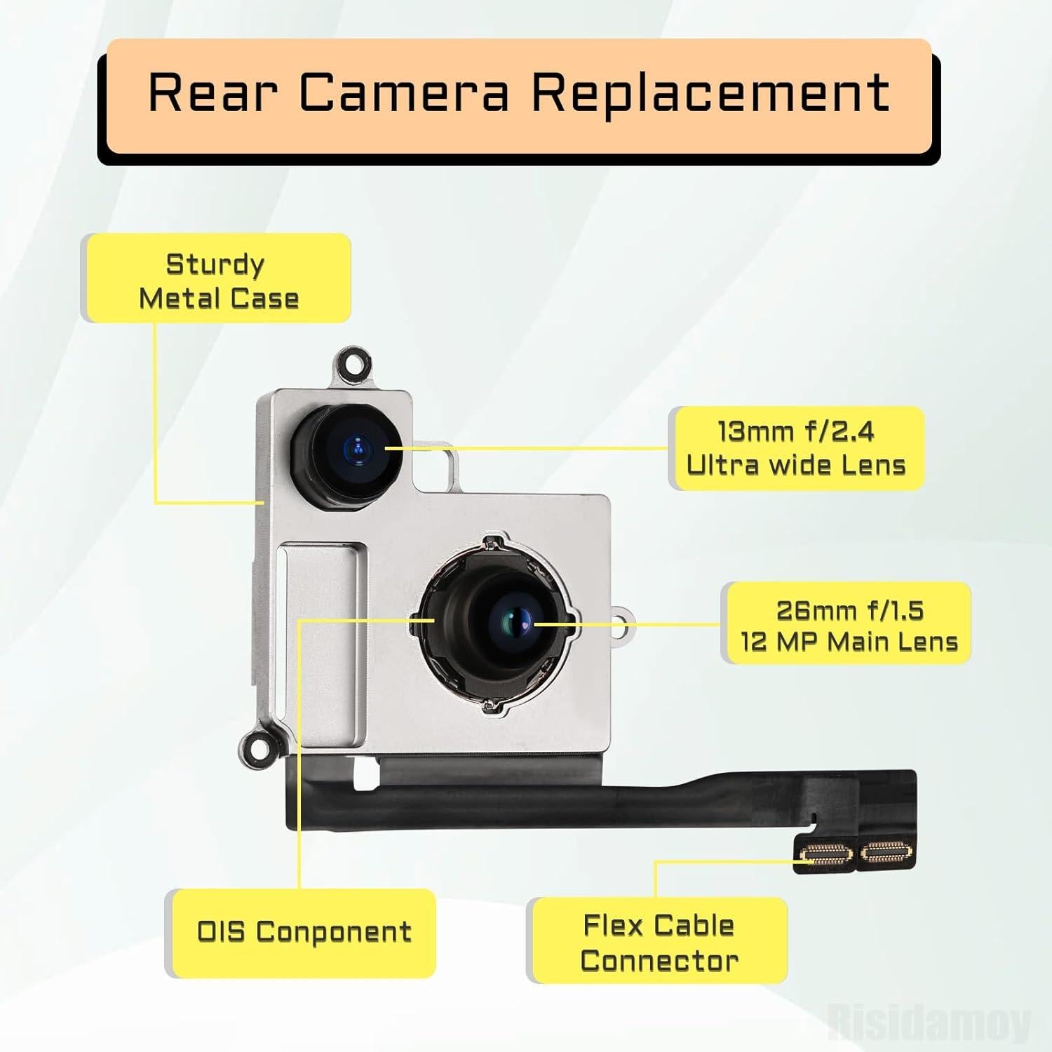 Reemplazo Cámara Trasera Principal iPhone 14 Plus 12MP 4K