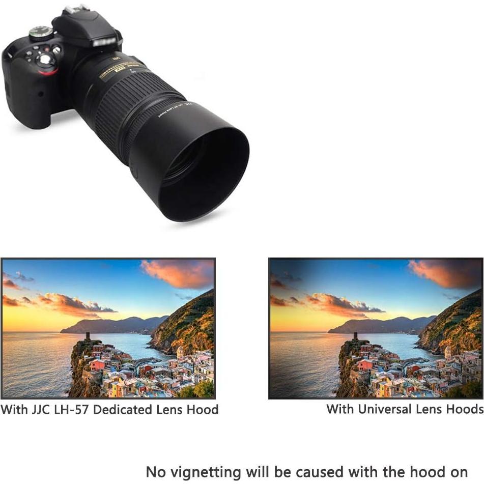 Capucha Reversible JJC para Lente Nikon AF-S DX 55-300mm
