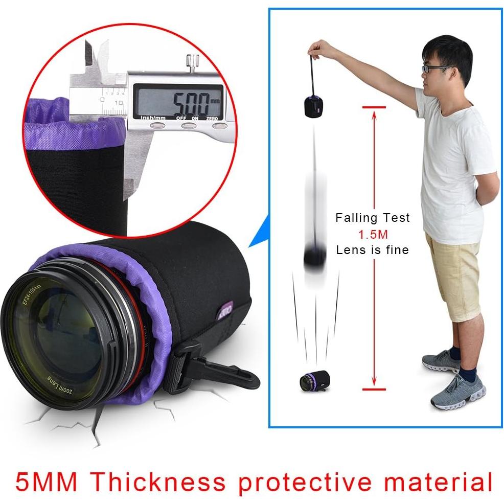 Juego de Fundas para Lentes CADeN 4 Piezas SMLXL Neopreno