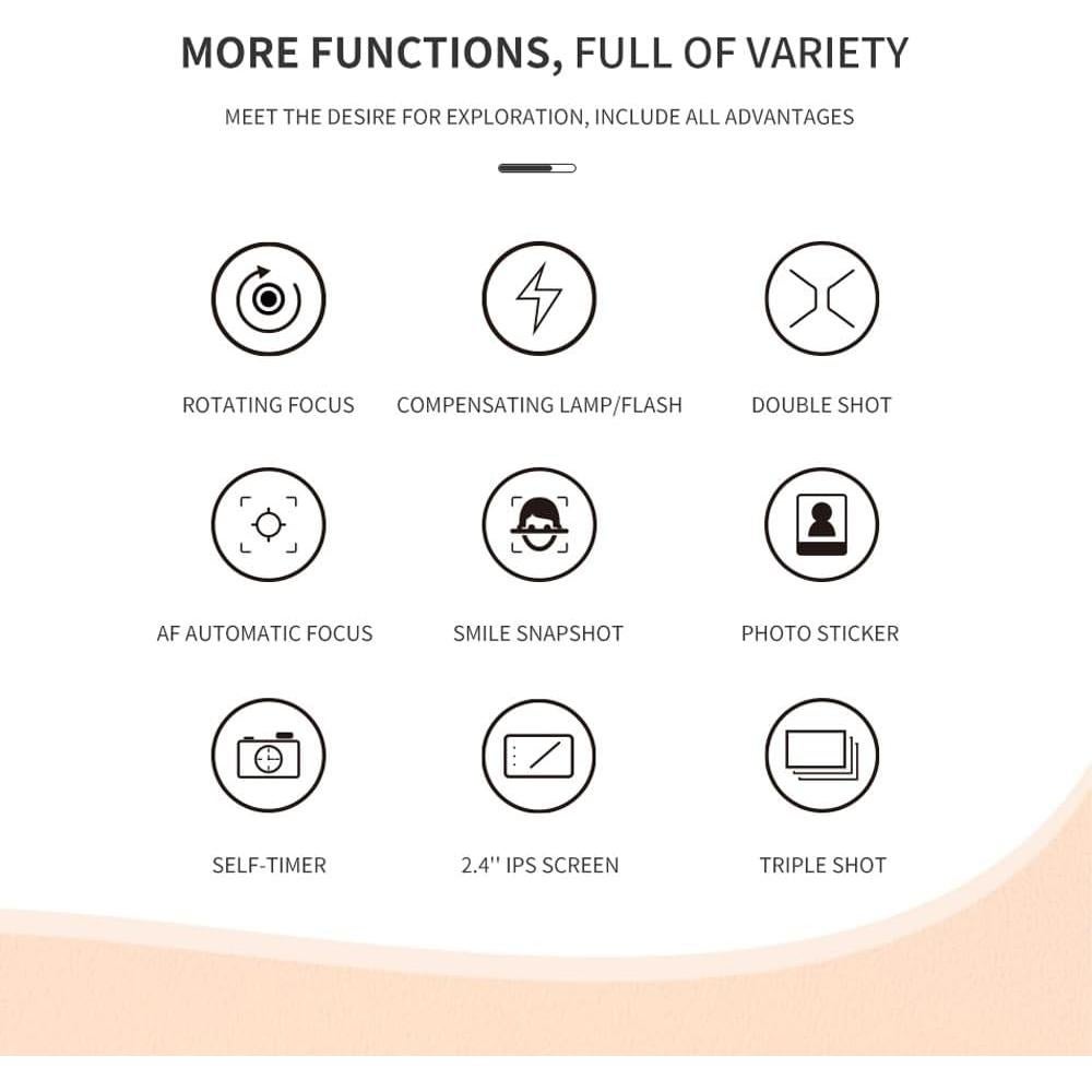 Cámara Digital Infantil BoGouwig D6S 32MP 1080P Amarillo