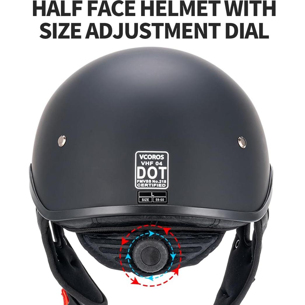 Casco VHF04 VCOROS para motocicleta con visera solar M