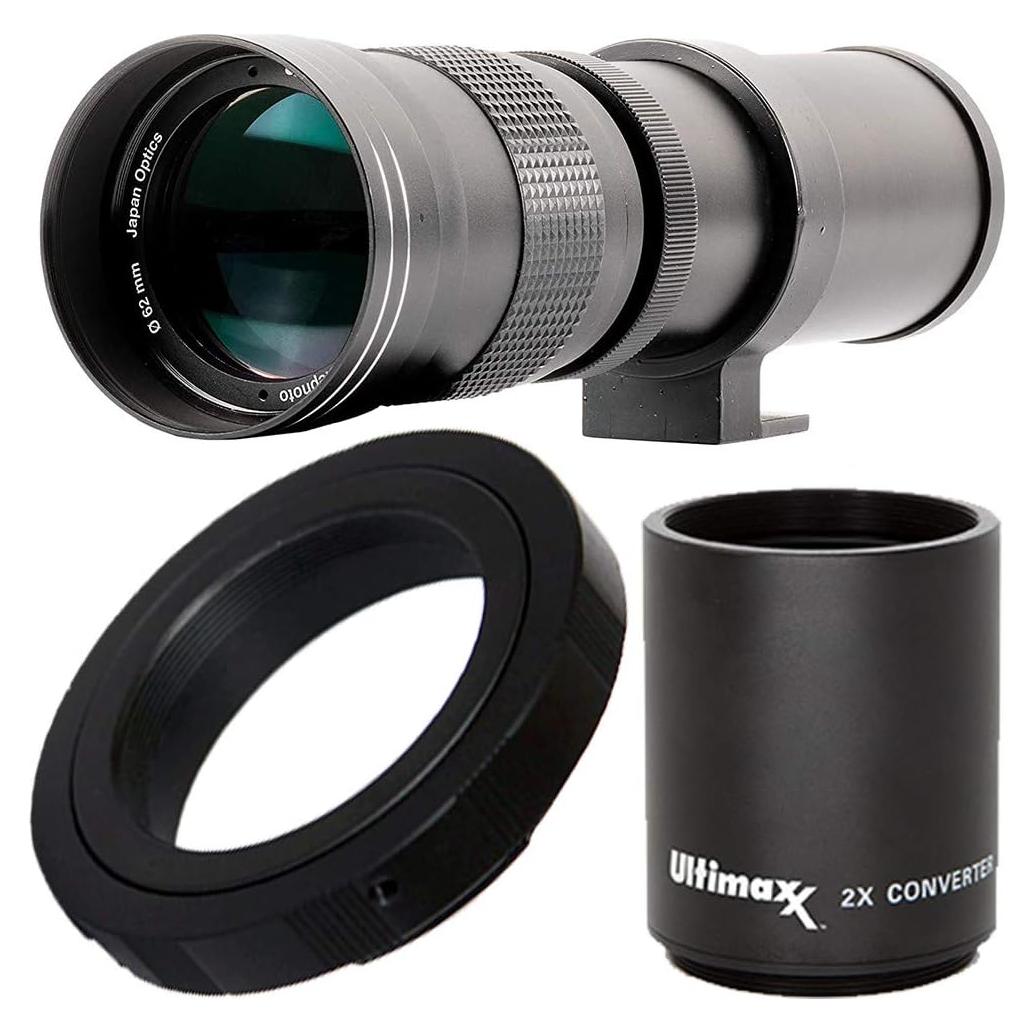 Lente Telefoto Zoom Ultimaxx 420-800mm f/8.3-16 para Canon