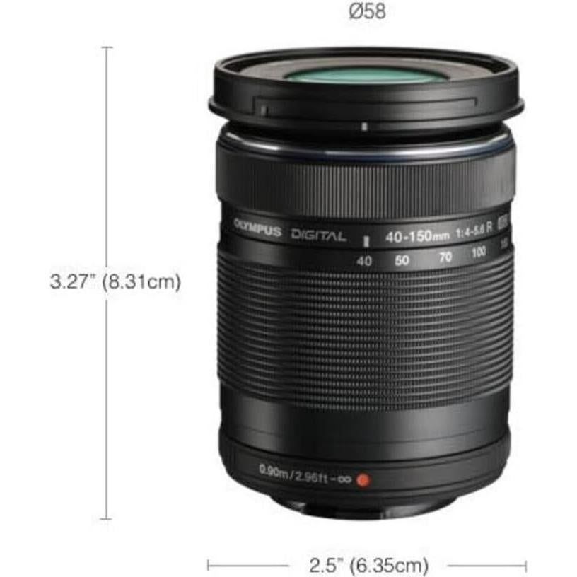 Lente OM System M.Zuiko Digital ED 40-150mm F4.0-5.6 R Negro