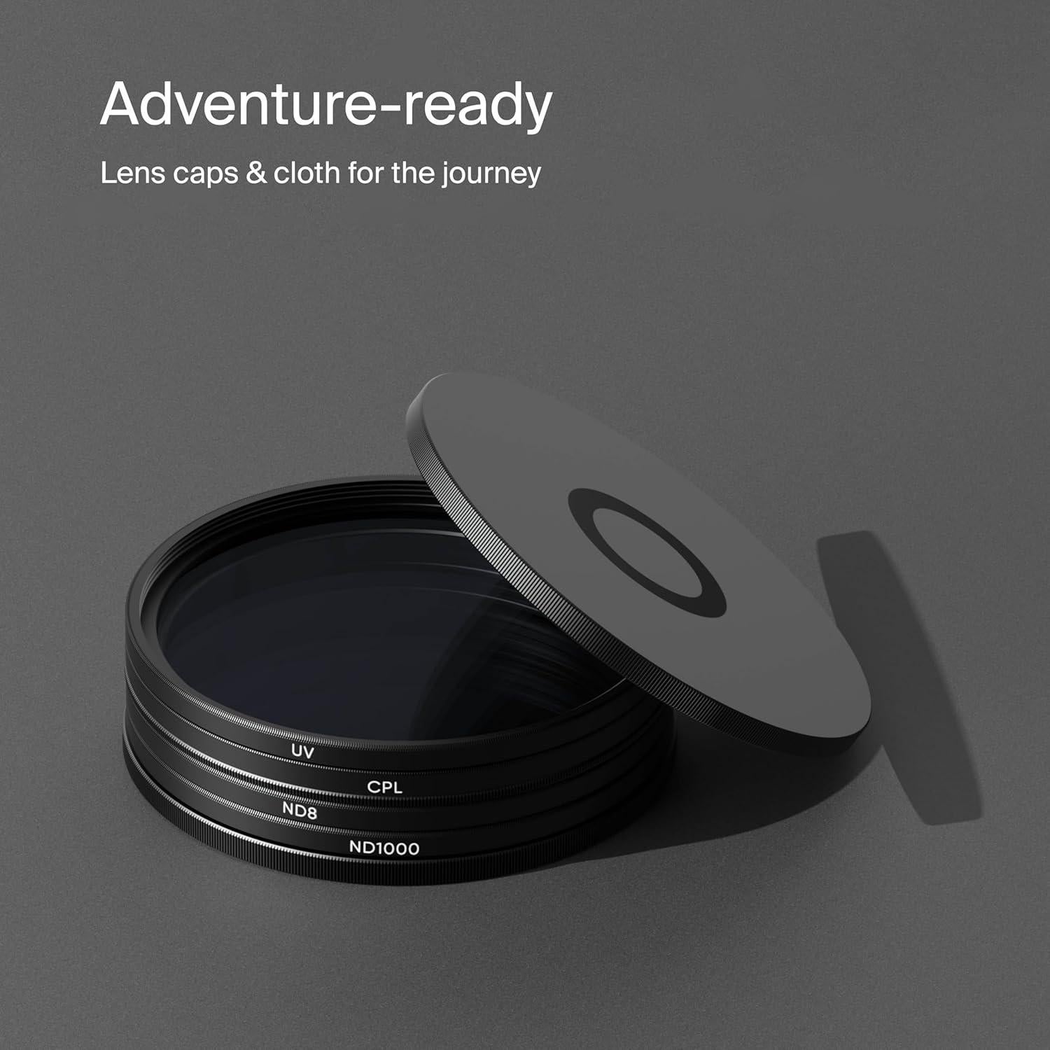 Kit de Filtros de Lente Urth 4-en-1 77mm - UV, CPL, ND8, ND1000