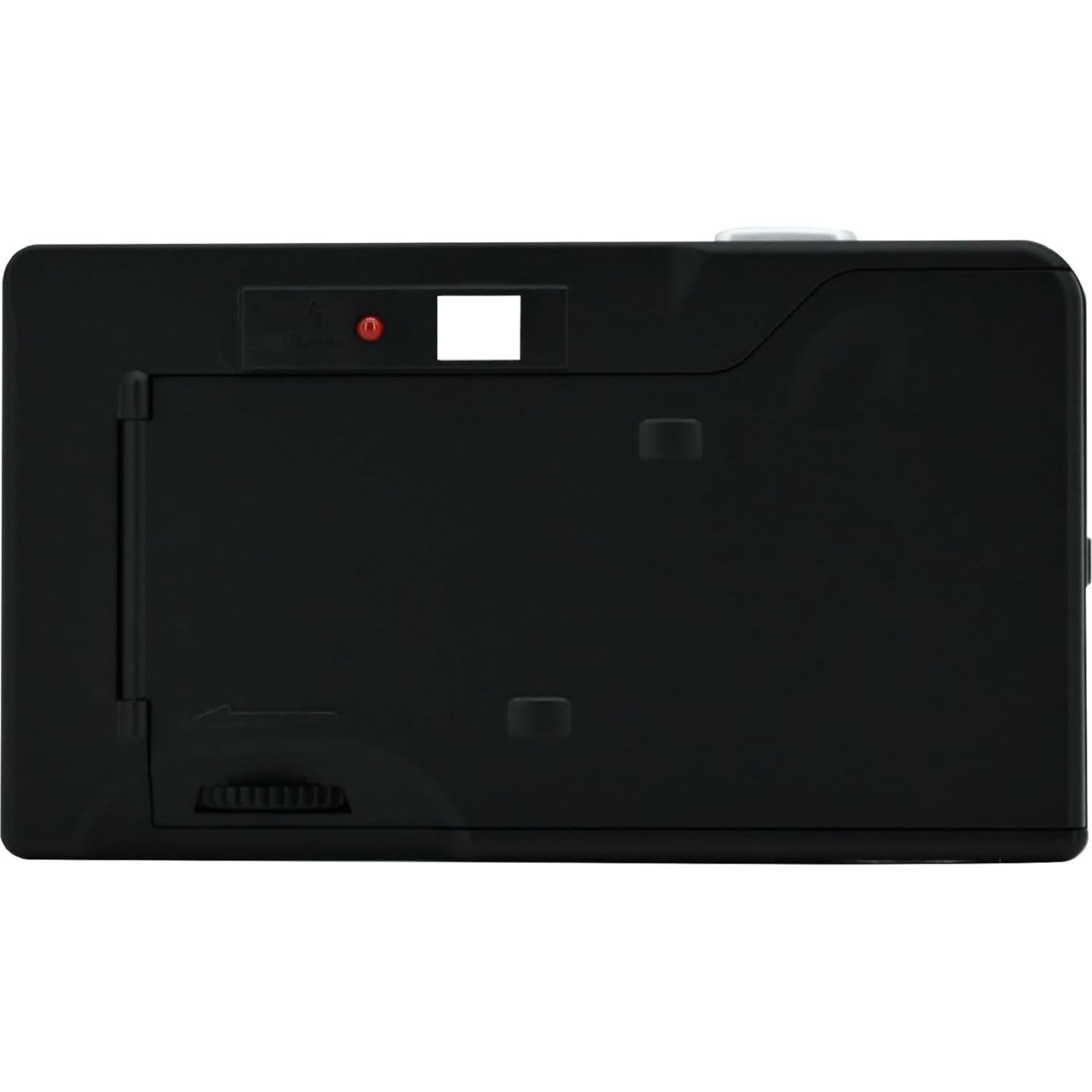 PANO 35mm Film Camera - 22mm Wide Lens, Panorama, Easy Switch, Cinematic Modes, Lens Cover, Built-in Flash, Reusable (Film & AAA Battery are not Included) (Sheer Black)