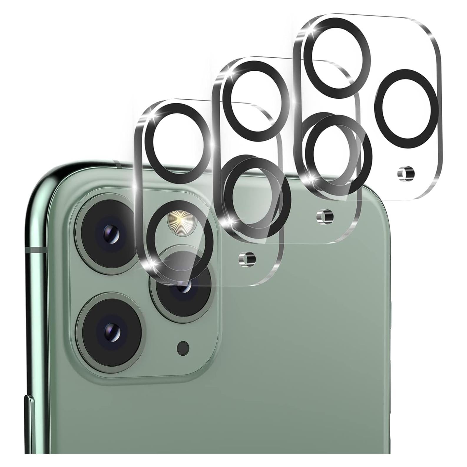 3 Protectores de Lente de Cámara Vidrio Templado iPhone 11 Pro/Max