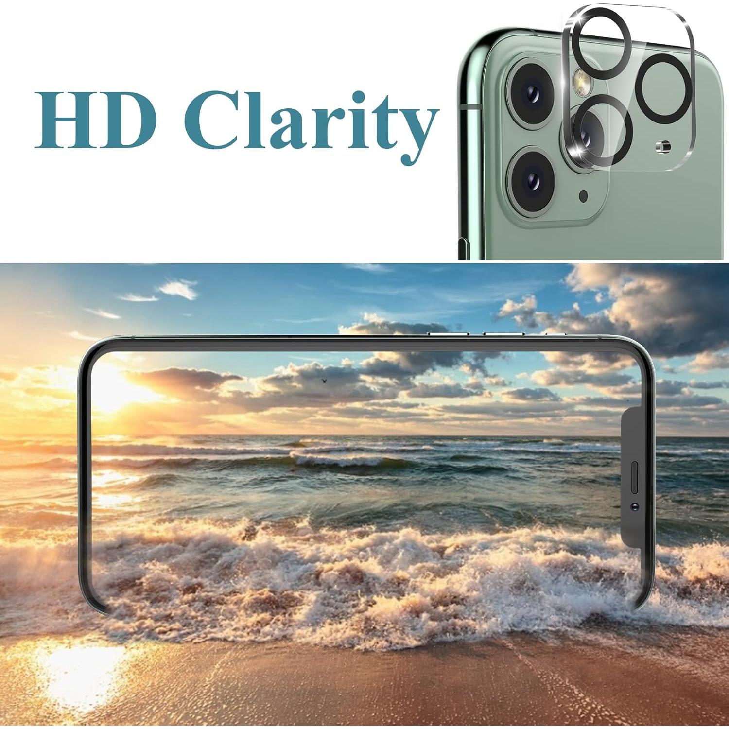 3 Protectores de Lente de Cámara Vidrio Templado iPhone 11 Pro/Max