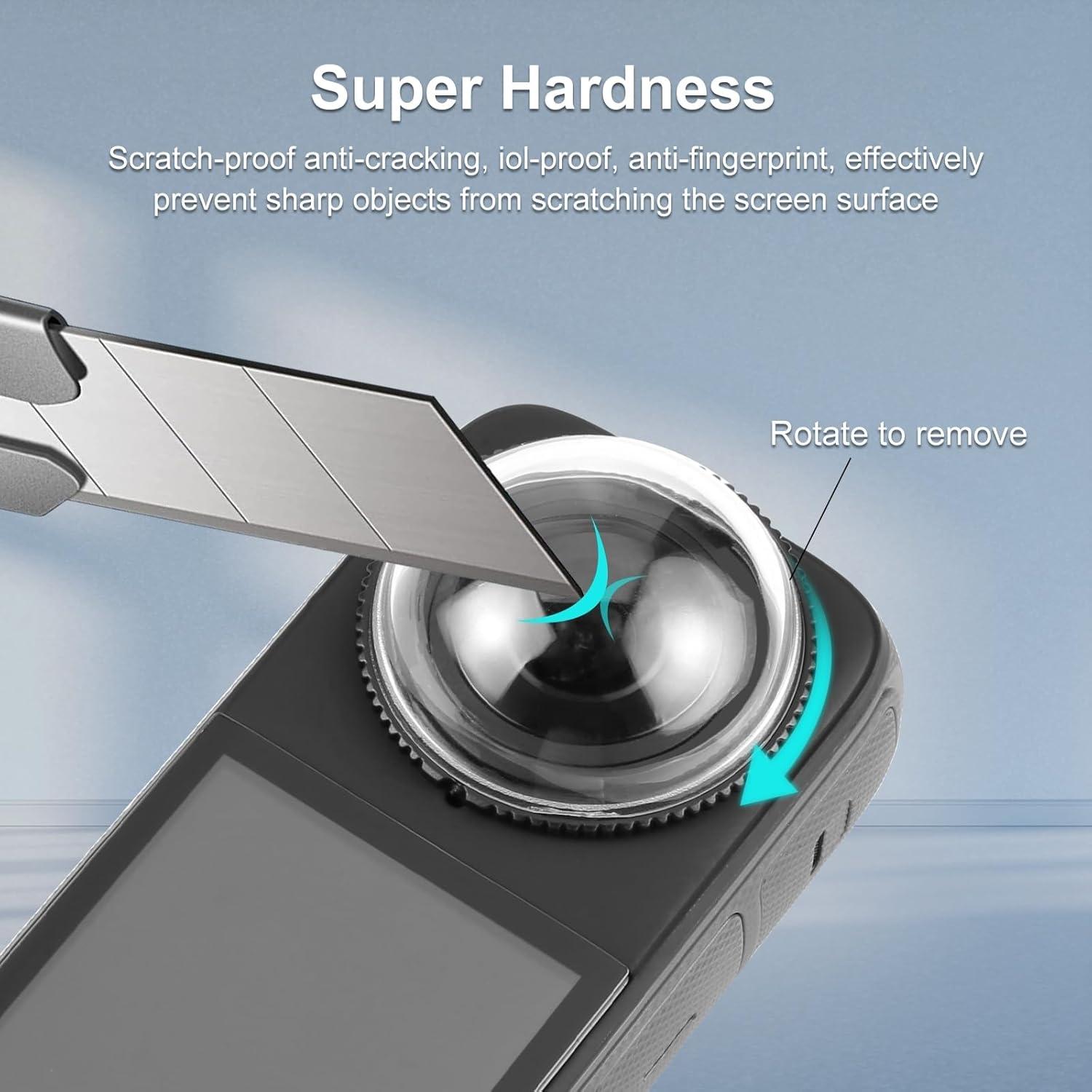 Funda de Lente PULUZ para Insta360 X4 - Protección PC Rotativa