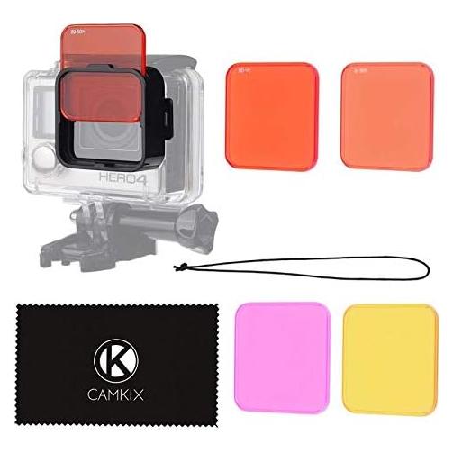 Kit de Filtros de Lente de Buceo CamKix para GoPro HERO 3+ y 4