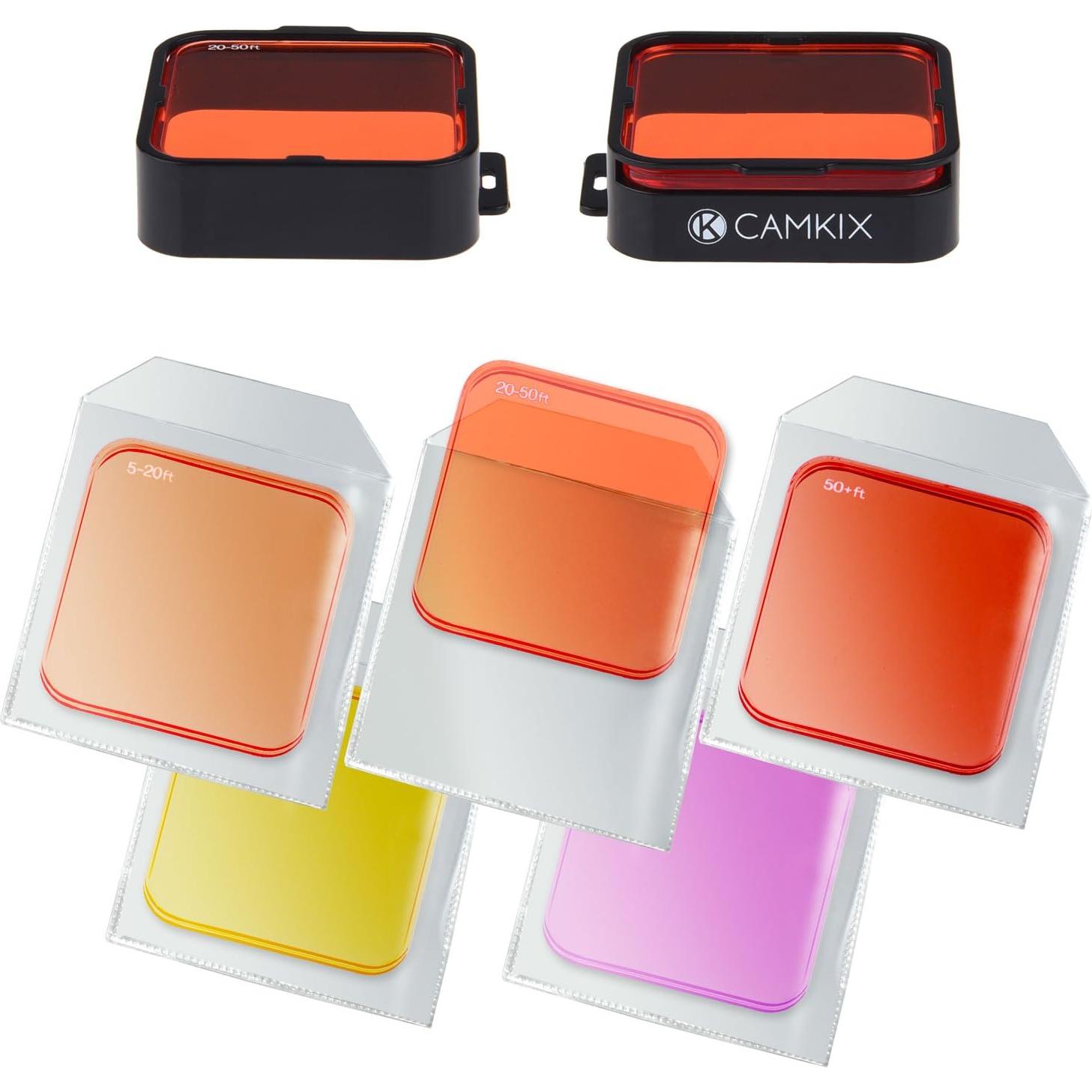 Kit de Filtros de Lente de Buceo CamKix para GoPro HERO 3+ y 4
