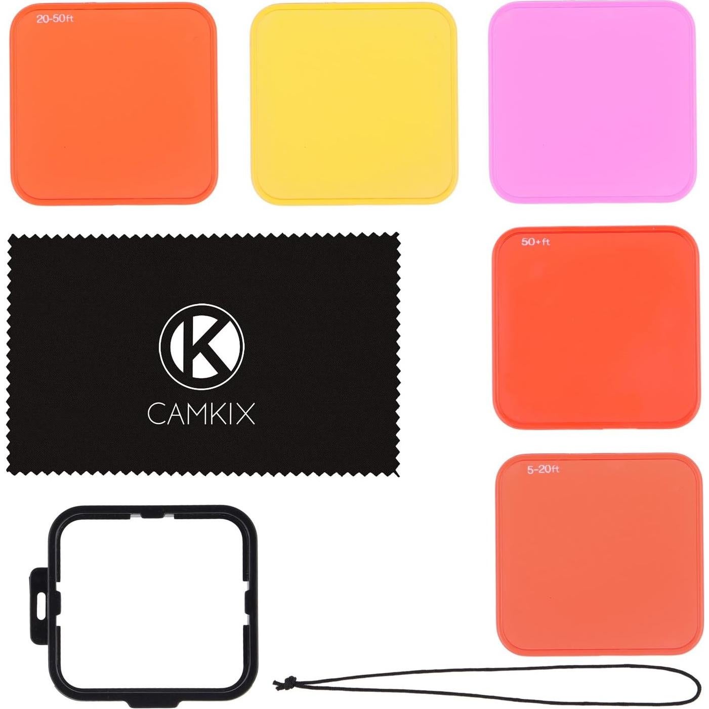 Kit de Filtros de Lente de Buceo CamKix para GoPro HERO 3+ y 4