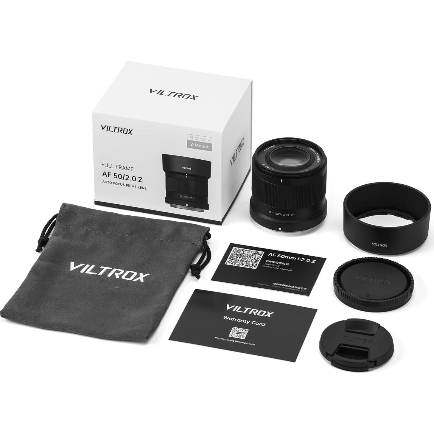 Lente VILTROX 50mm F2.0 Montura Z para Nikon - Enfoque Automático