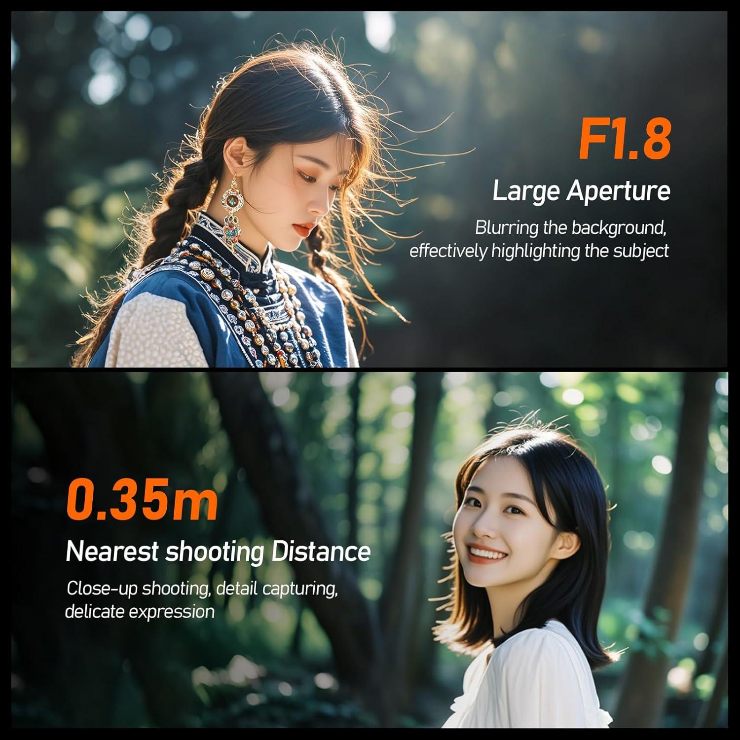 Lente Prime Yongnuo YN50mm F1.8 II para Canon - Enfoque 0.35m