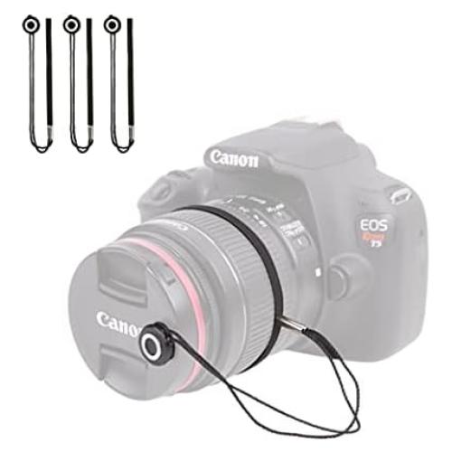 Correa para Tapa de Lente Foto&Tech - Paquete de 3, Negro