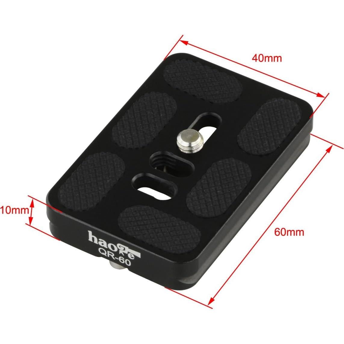 Placa de Liberación Rápida Haoge 60mm Arca-Swiss con Tornillo