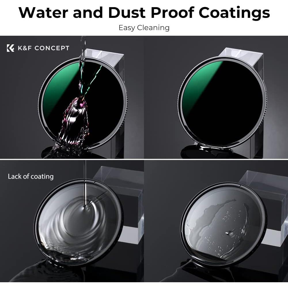 Filtro ND1000 K&F Concept 82mm Densidad Neutra 10 Paradas