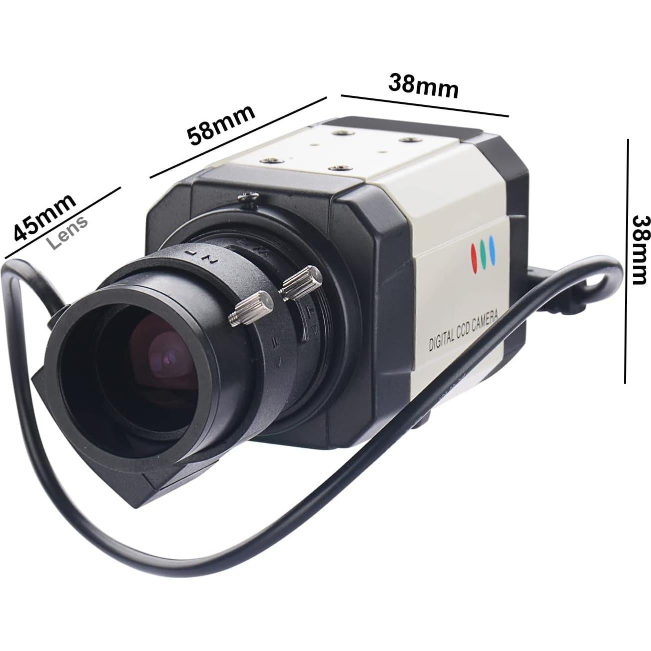 Cámara de Seguridad Bullet Box HD 960H 1000TVL 2.8-12mm