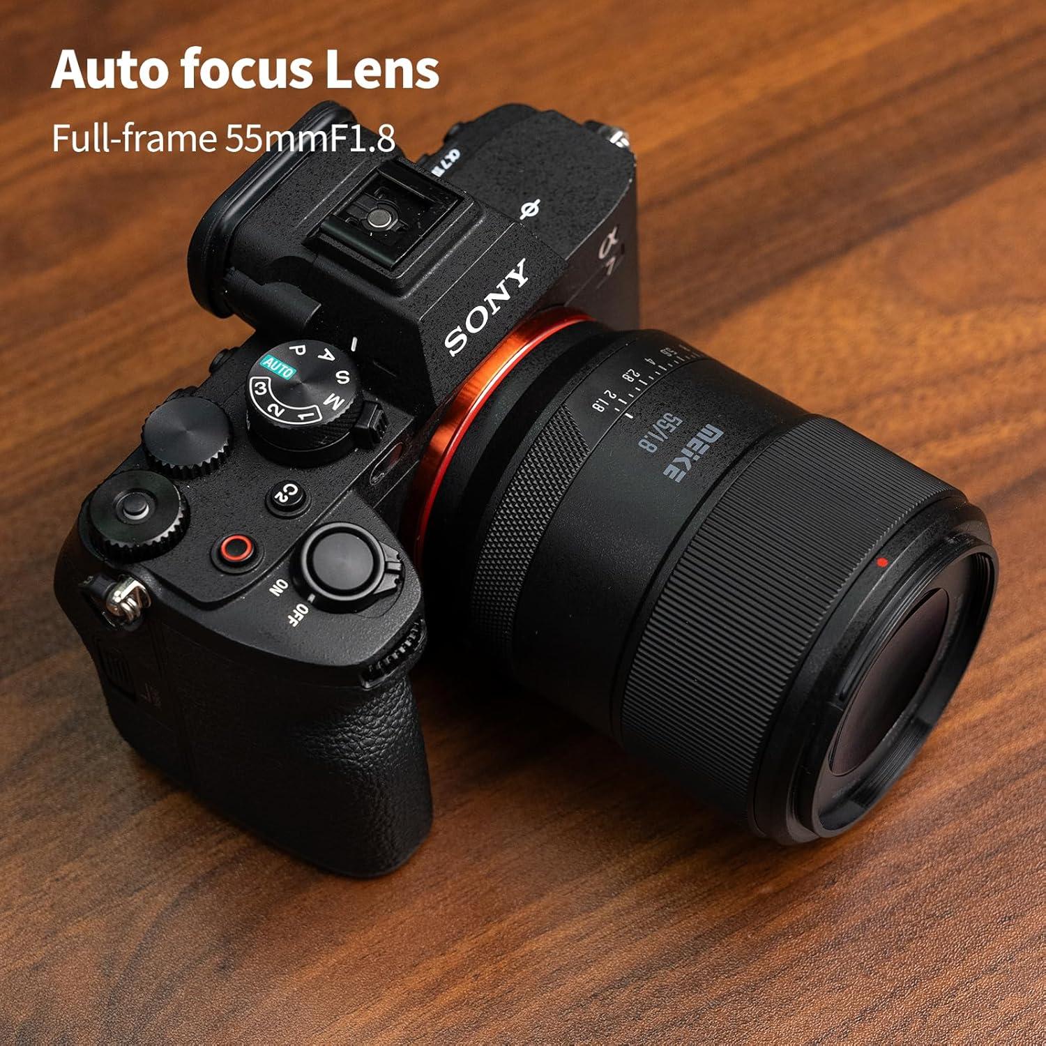 Lente Meike 55mm F1.8 AF para cámaras Sony E - 8K