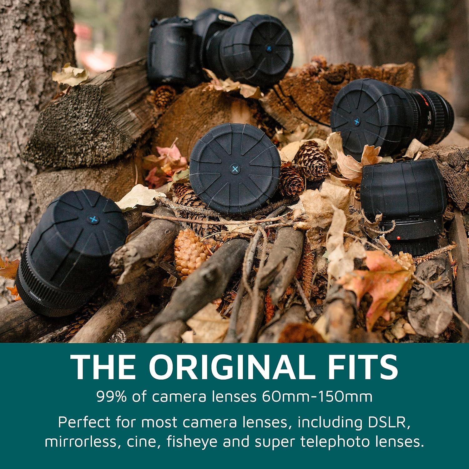 Tapa de Lente Universal KUVRD - Ajuste 60-120mm, Resistente