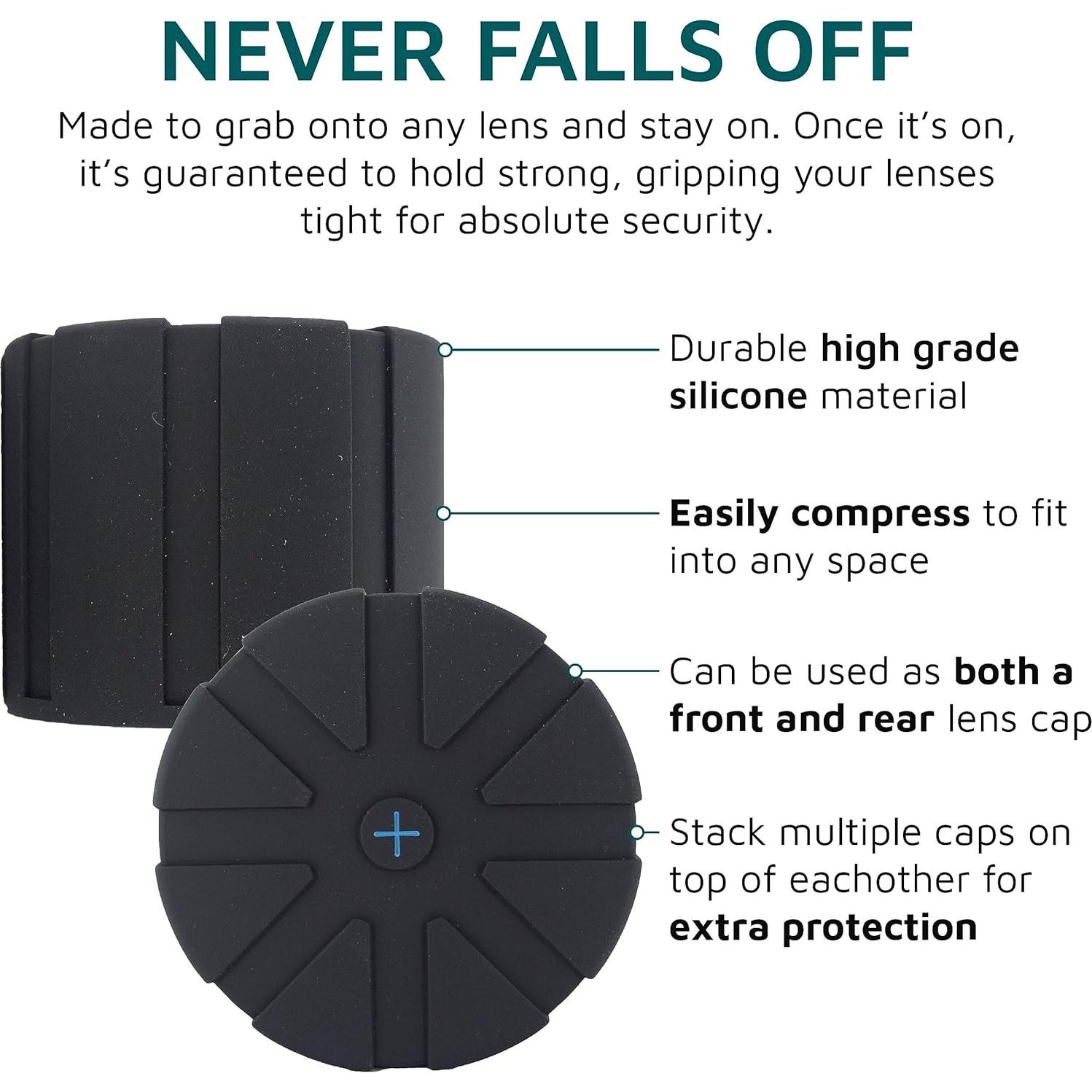 Tapa de Lente Universal KUVRD - Ajuste 60-120mm, Resistente