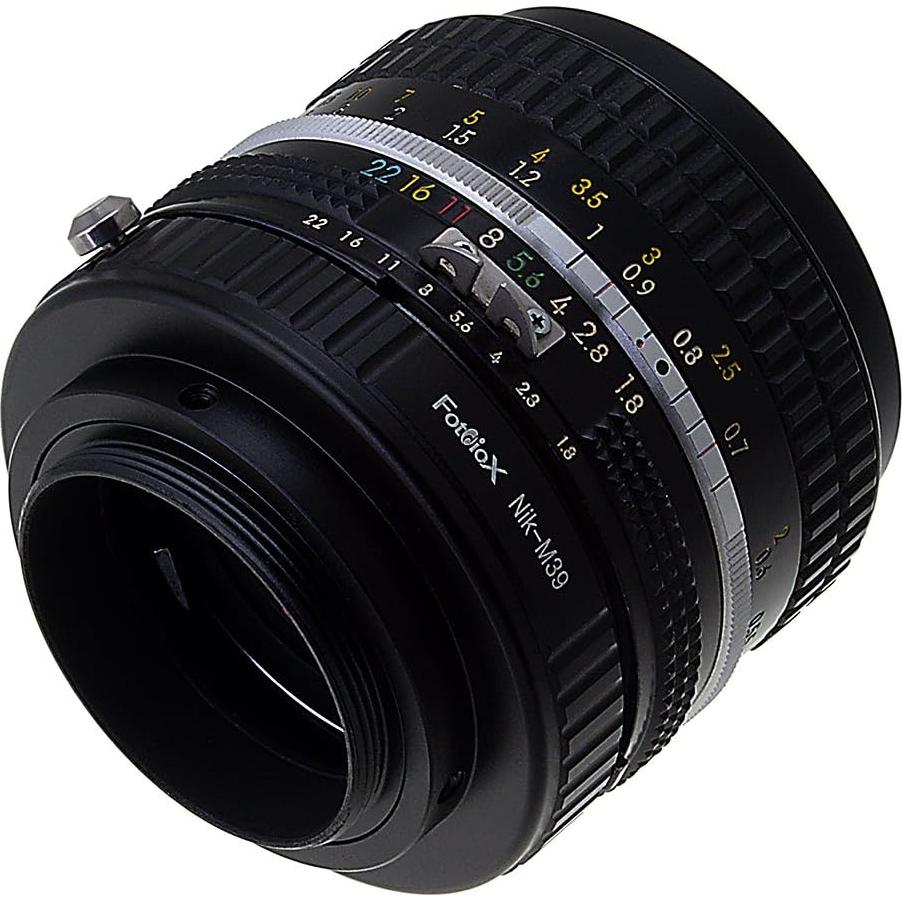 Adaptador de Montura Fotodiox Nikon F a 39mm para Cámaras