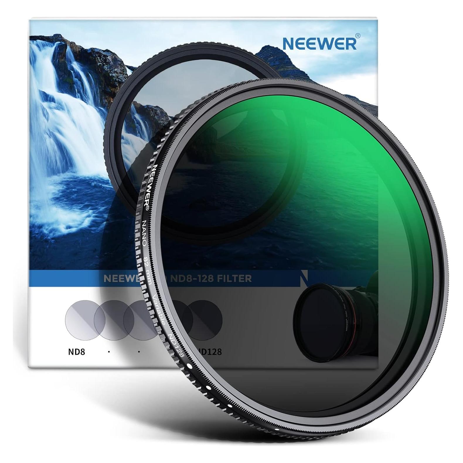 Filtro ND Variable NEEWER 82mm ND8-ND128 Ultra Delgado HD