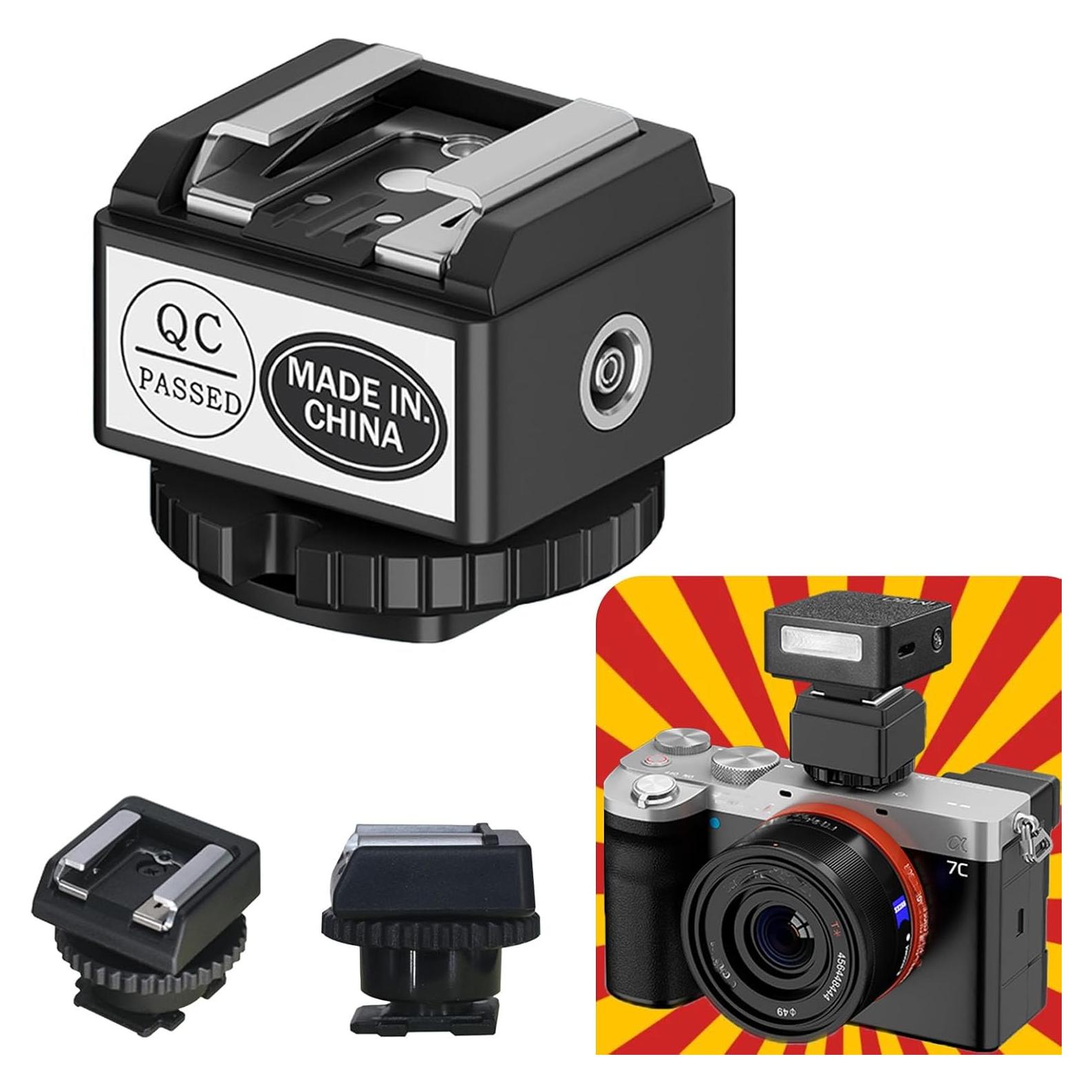 Adaptador Elevador de Zapata Fría Moordiel para Flash Compacto