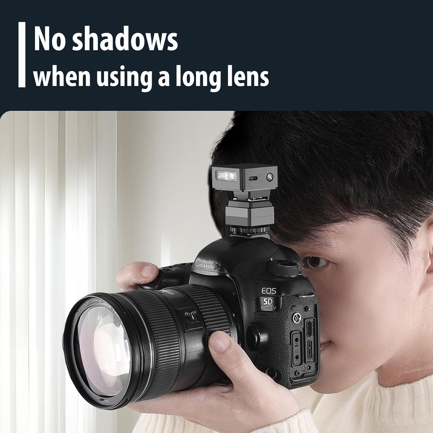 Adaptador Elevador de Zapata Fría Moordiel para Flash Compacto