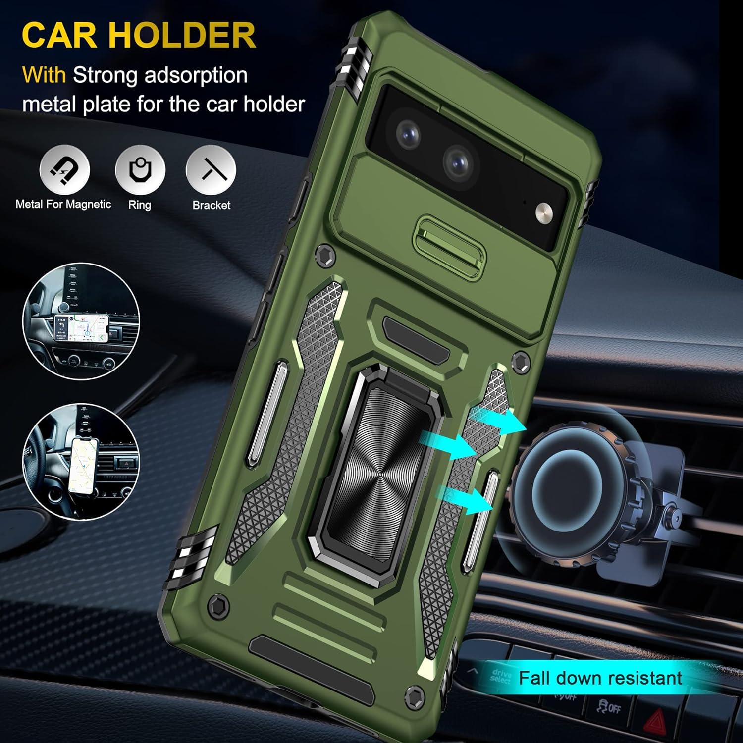 Funda Bumper ZMPHG para Google Pixel 7 - Verde Oliva