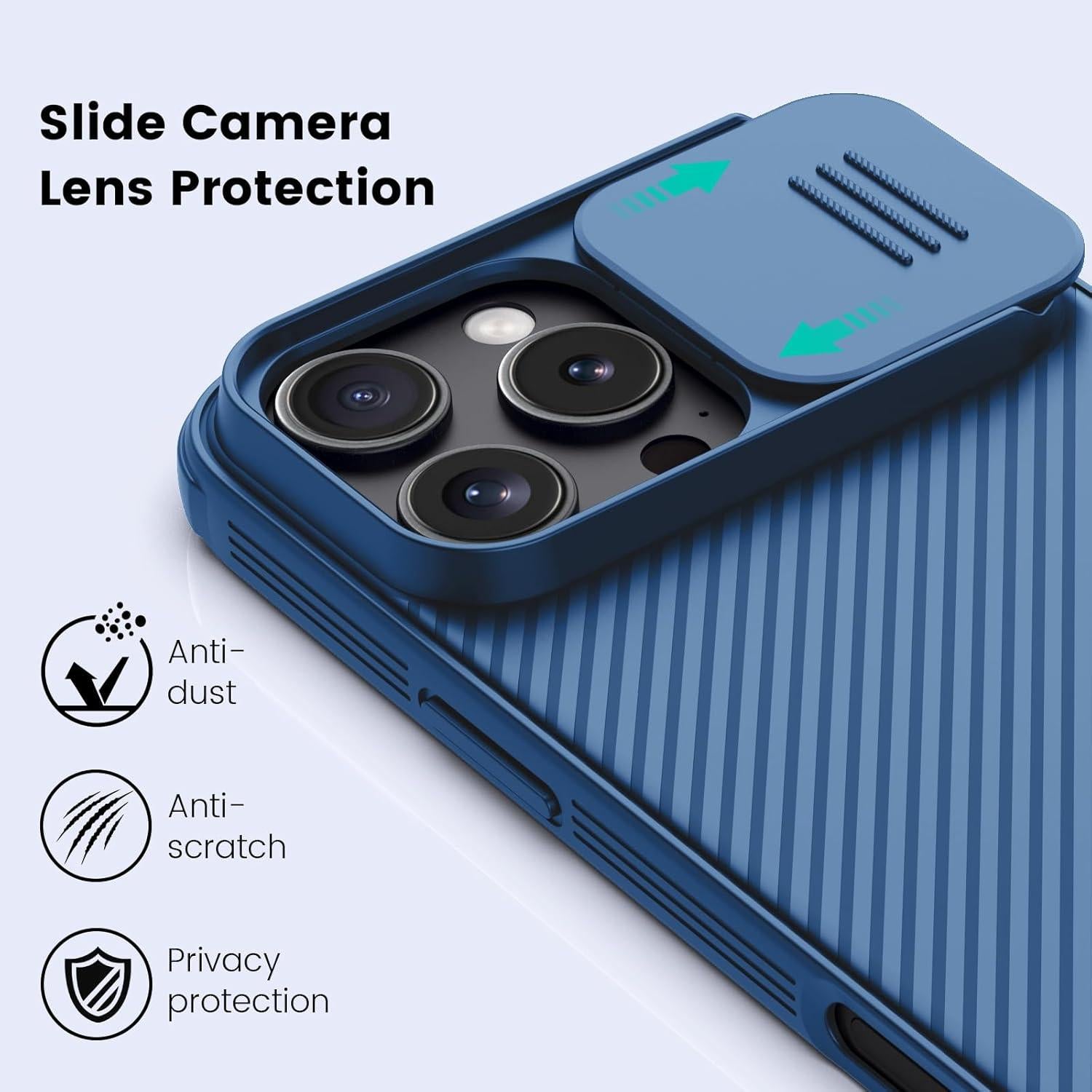 Funda Nillkin para iPhone 16 Pro Max 6.9" con Cubierta Deslizante