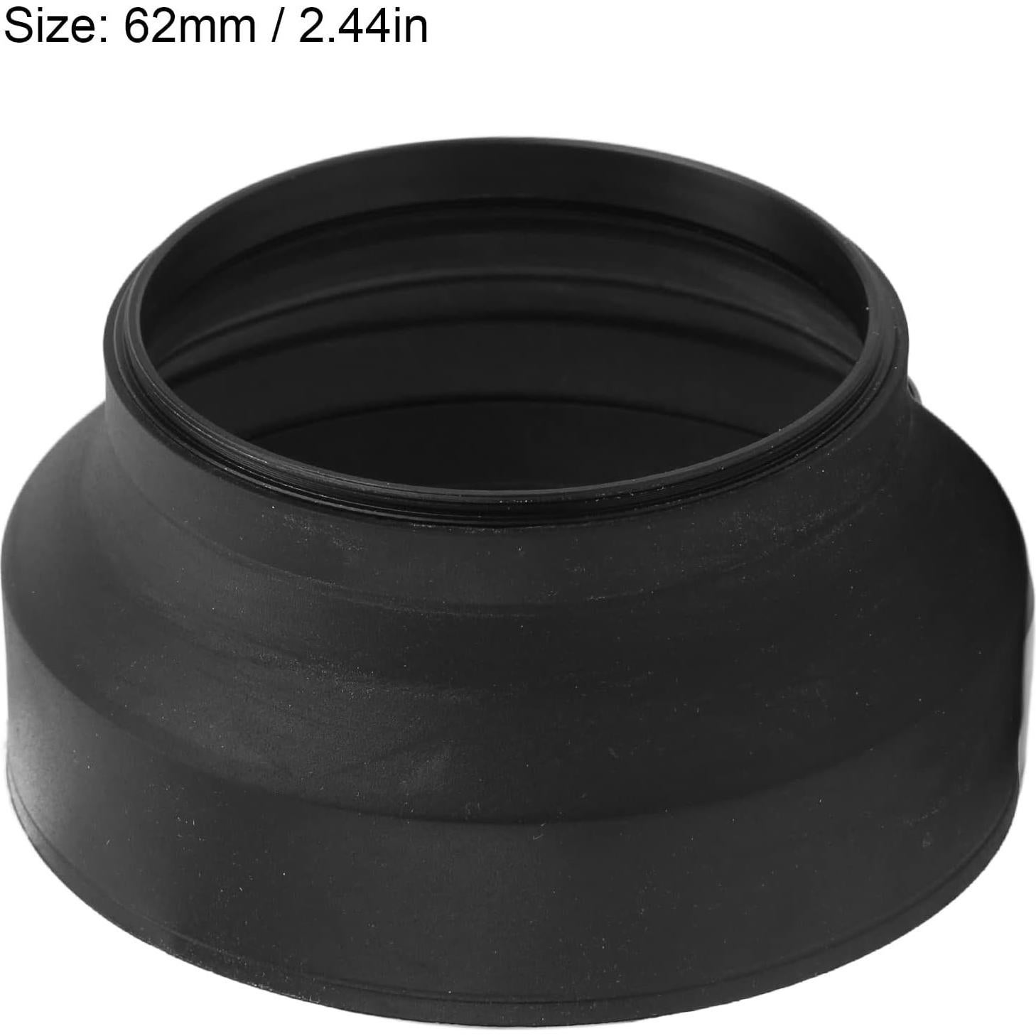 Parasoles Plegables Shanrya 62mm para Lentes de Cámara