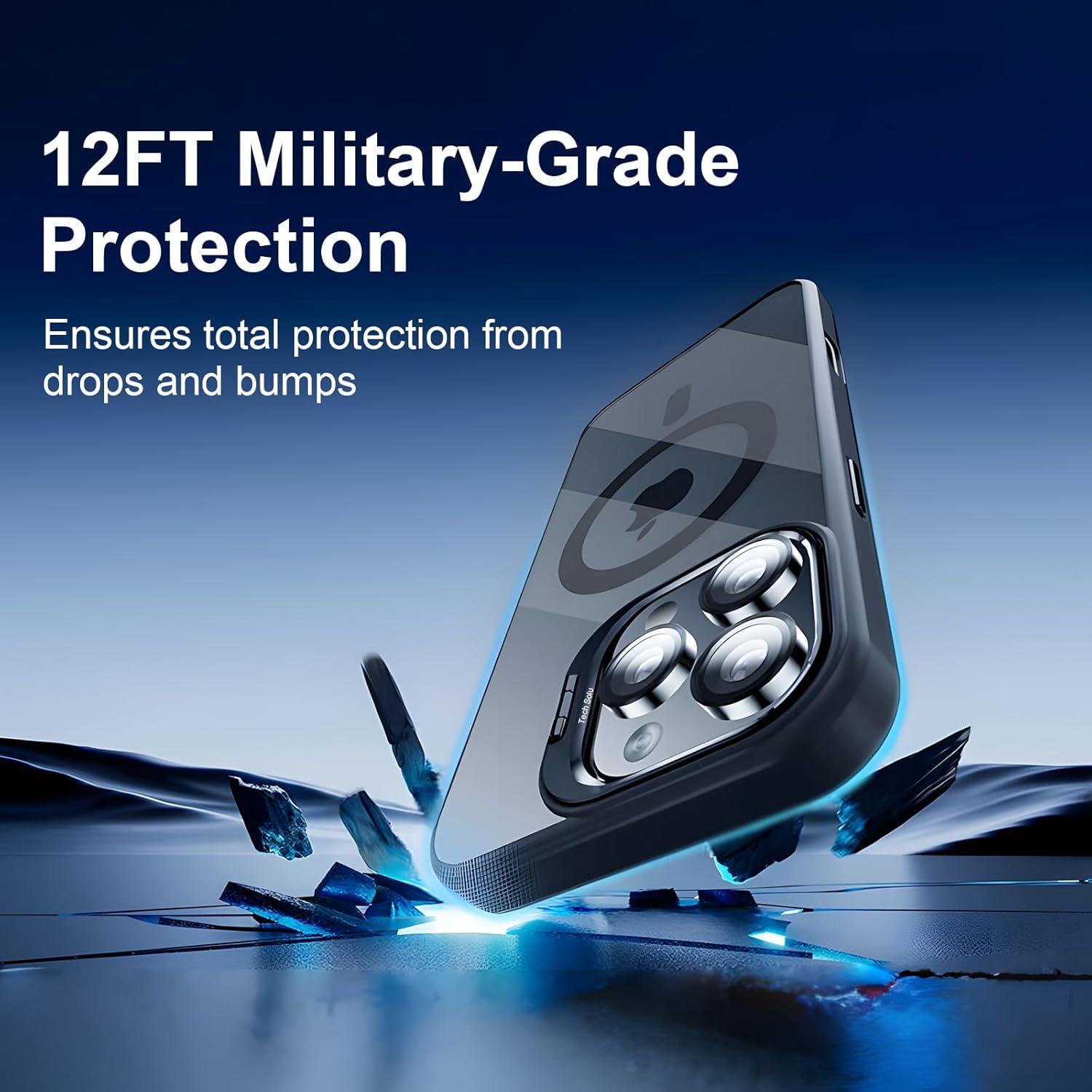 Funda Magnética para iPhone 14 TechSolu con Soporte y Protectores