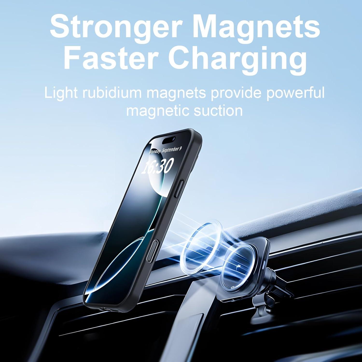 Funda Magnética para iPhone 14 TechSolu con Soporte y Protectores