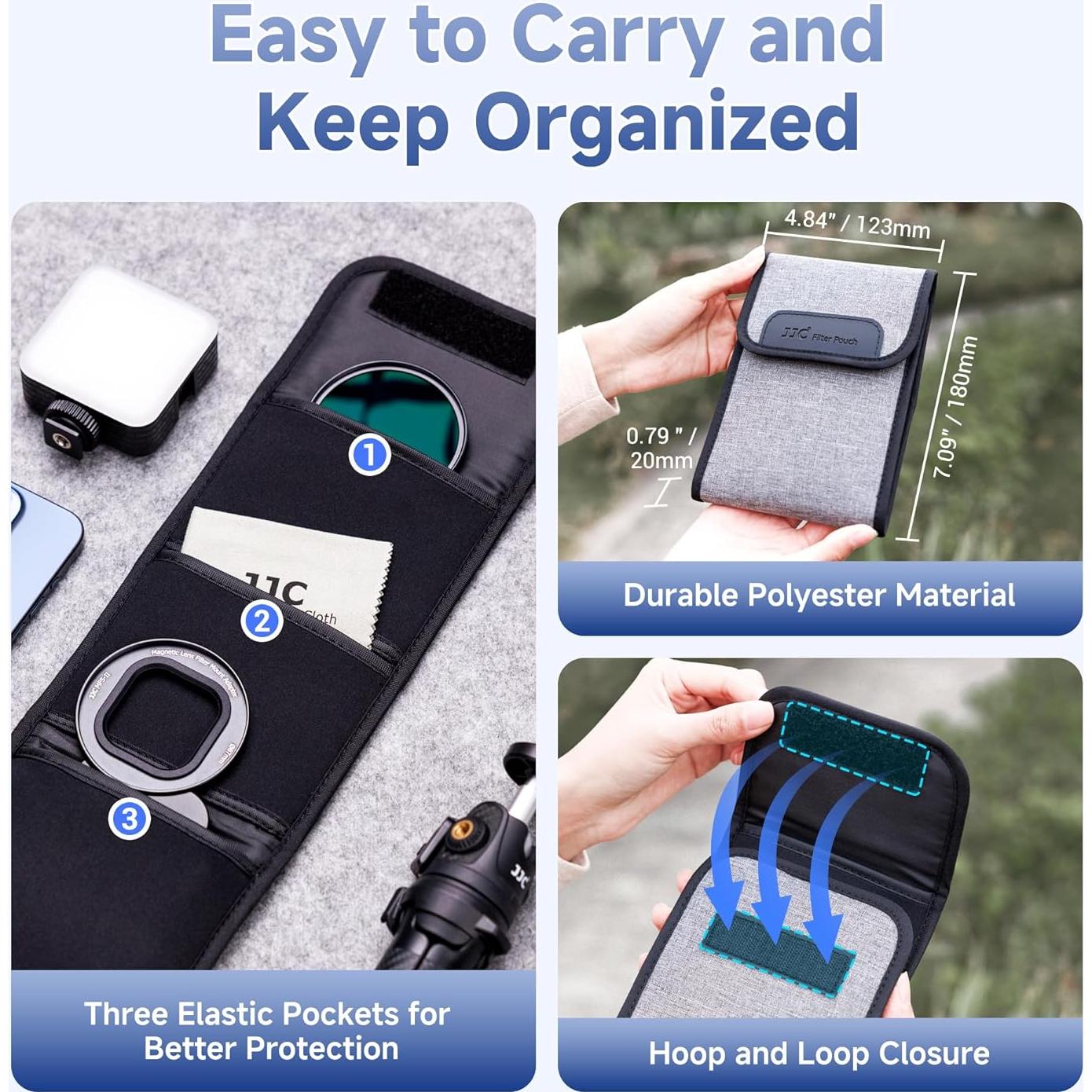 Filtro CPL Magnético JJC 67mm para iPhone 16/15/14 Pro Max