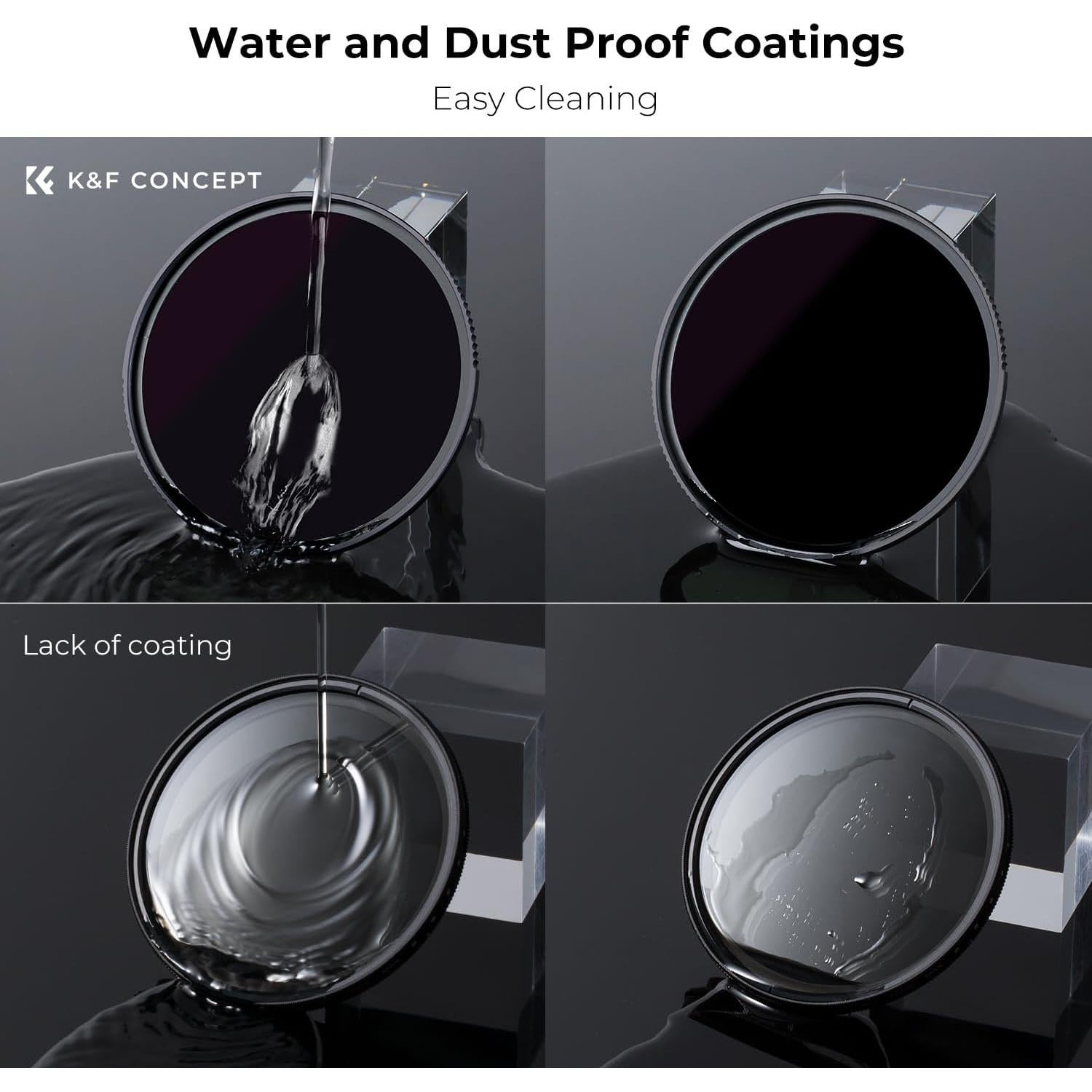 Filtro de lente ND K&F Concept 58mm ND100000 Nano X