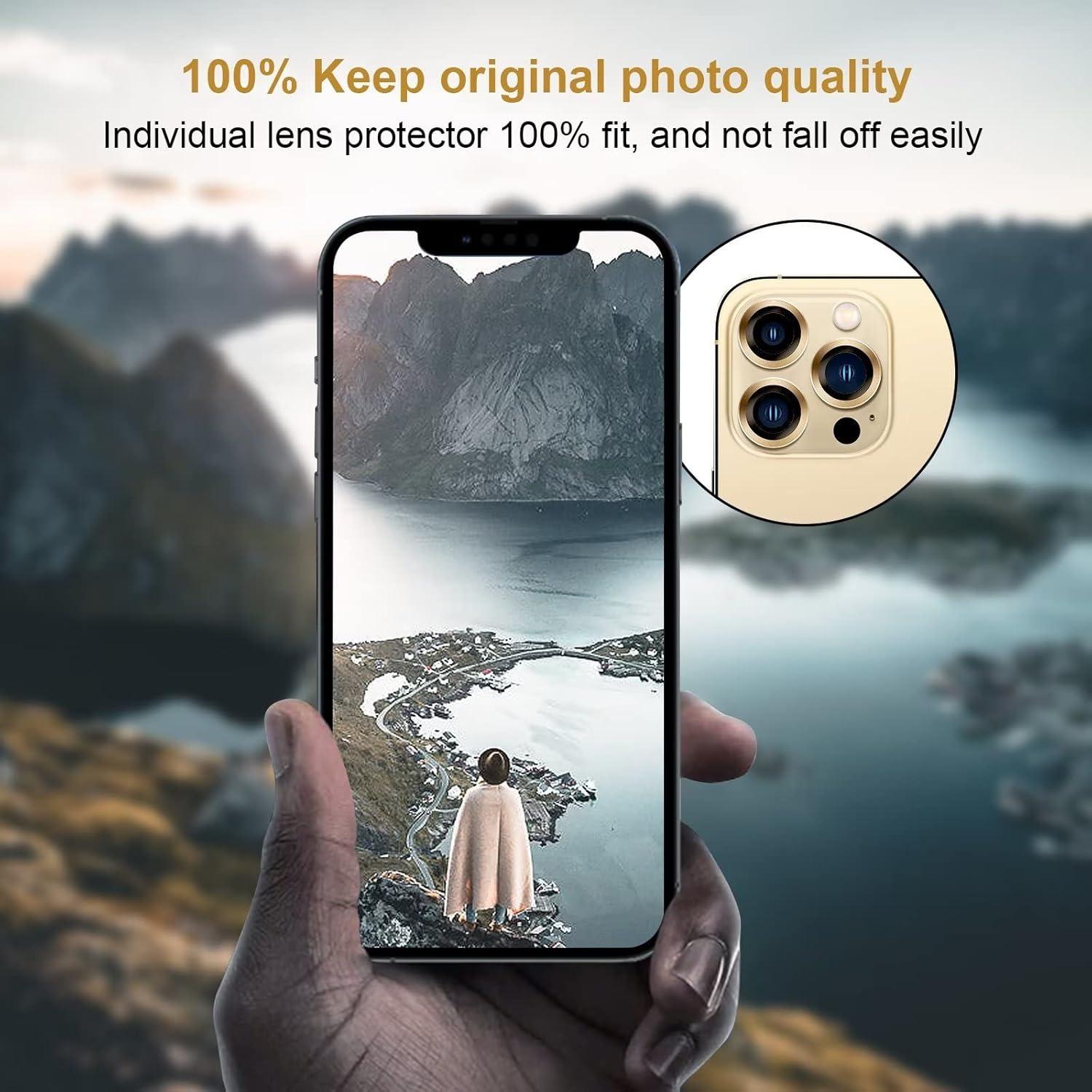 Protector de Lente de Cámara Jeluse para iPhone 13 Pro Max 9H