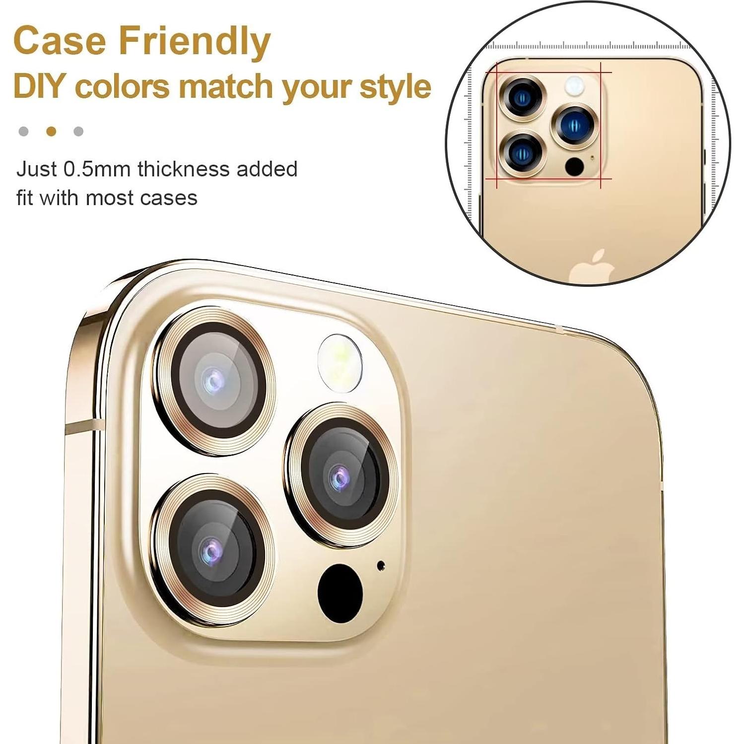 Protector de Lente de Cámara Jeluse para iPhone 13 Pro Max 9H