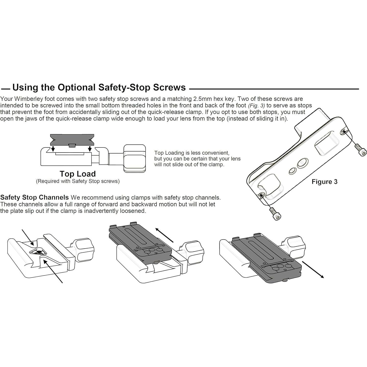Pie de lente Wimberley AP-500 para Nikon 500 f5.6 PF VR