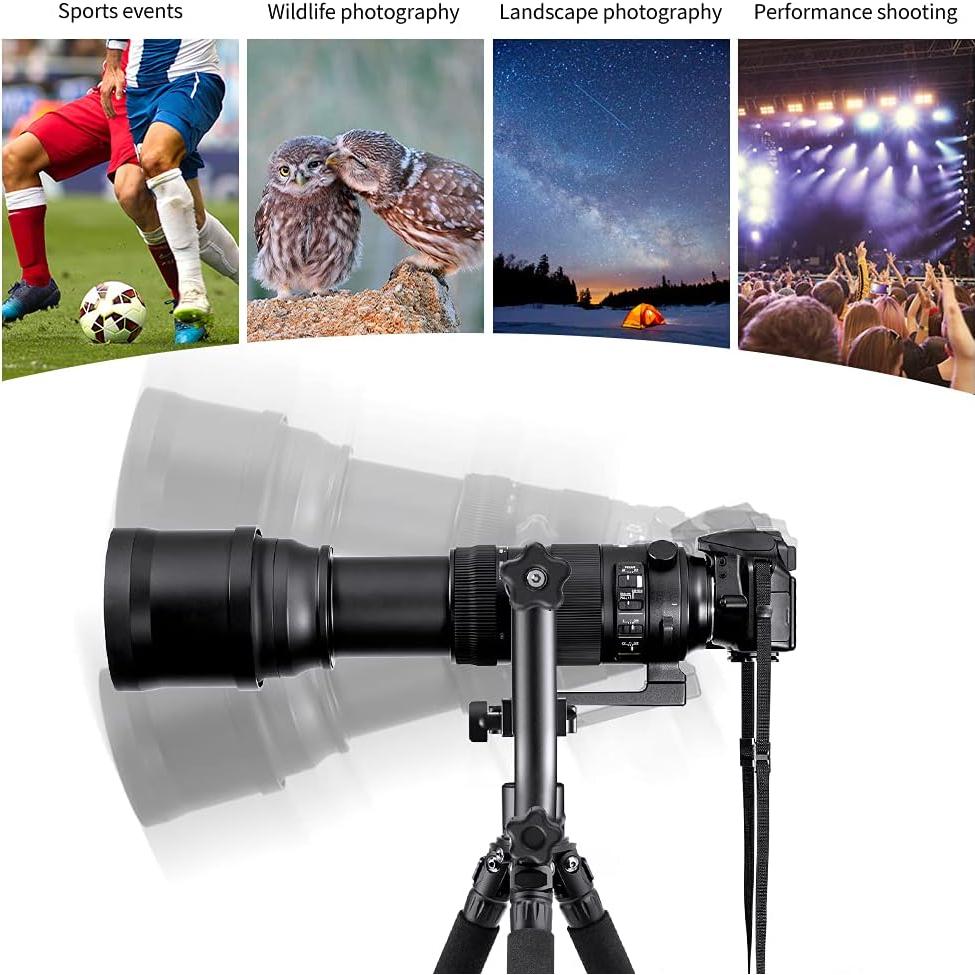 Cabezal de trípode panorámico K&F Concept 20kg 360° con liberación rápida