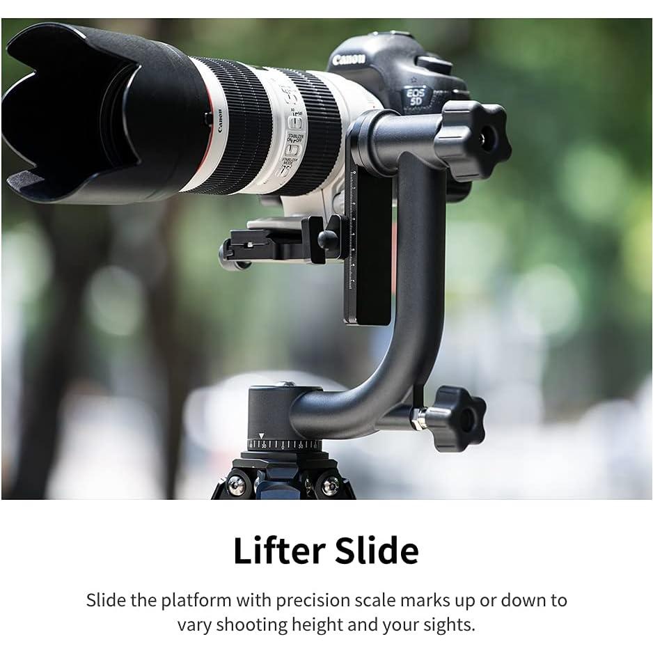 Cabezal de trípode panorámico K&F Concept 20kg 360° con liberación rápida