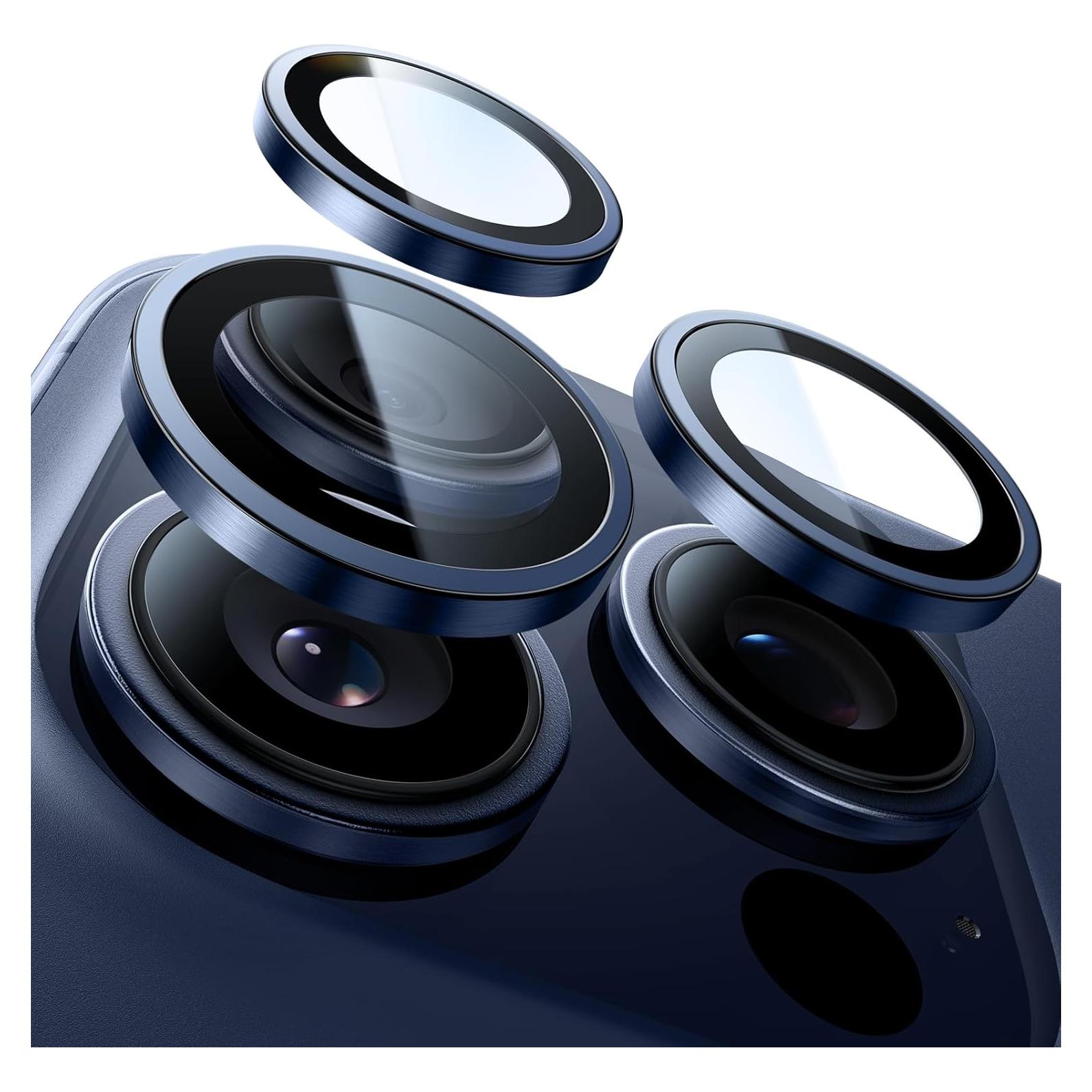 Protector de Lente UltraGlass 9H+ para iPhone 15 Pro Max/Pro