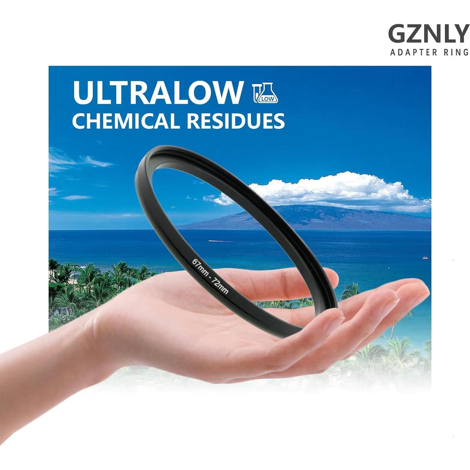 Adaptador de Filtro GZNLY 40.5mm a 52mm Metal Negro