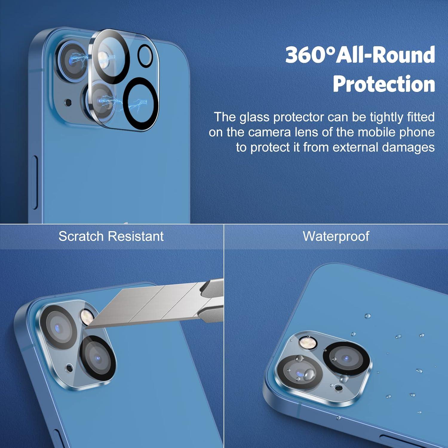 Protector de Pantalla y Lente OMOTON para iPhone 13 6.1"