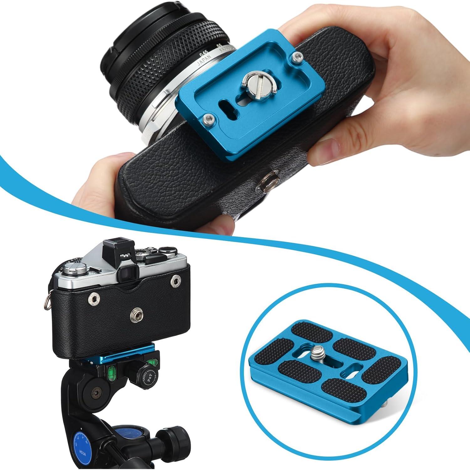 Placa de Liberación Rápida Frienda 2 Piezas Metal 9.9x6.6cm Azul