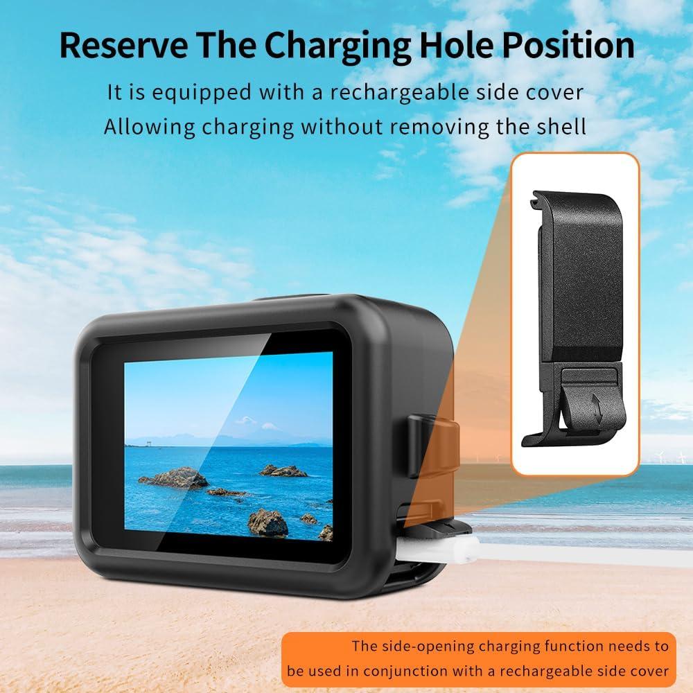 Funda de Silicona Protectora para GoPro Hero 13 Negra