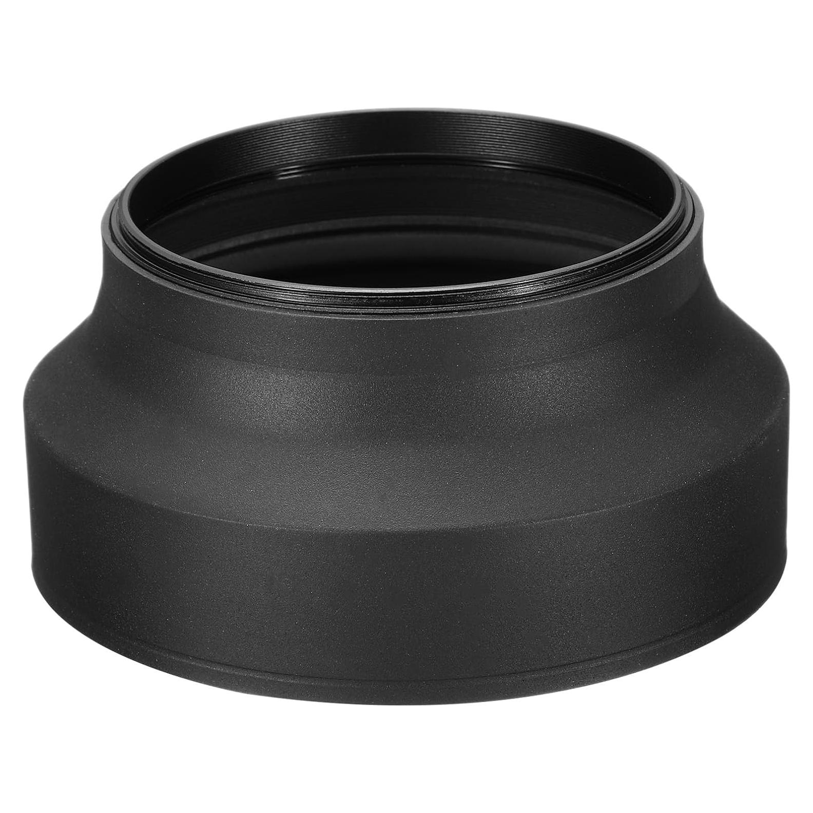 Capucha de Lente PATIKIL 82mm Goma Anti-Reflexión Negra
